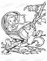 Cradle Colouring Treetop Newborn sketch template