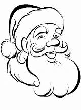 Santa Claus Drawing Coloring Pages Face Clipart Line Easy Cartoon Sketch Christmas Print Colouring Clause Clip Simple Outline Kids Cute sketch template