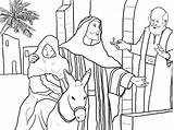 Esel Testament Neues Donkey Coloringhome Nativity Malvorlagen Bibel sketch template