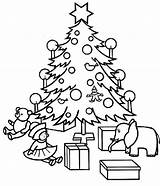 Tannenbaum Geschenken Weihnachtsbaum Ausmalen Malvorlage sketch template