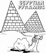 Egyptian Piramids sketch template