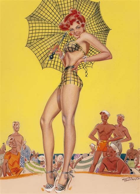 vacation pin up and cartoon girls art vintage and