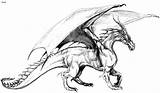 Dragons Mythical Warna Sparad Creatures sketch template