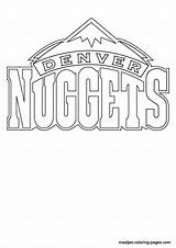 Nuggets Coloring Denver Pages Nba Logo Search Basketball Print Again Bar Case Looking Don Use Find Top sketch template