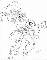 Jack Sparrow Coloring Captain Pages Disneyfan Line Template Getcolorings Printable Color Deviantart sketch template
