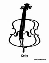 Cello Coloring Pages Music Kids Colormegood Instrument Decor Choose Board sketch template