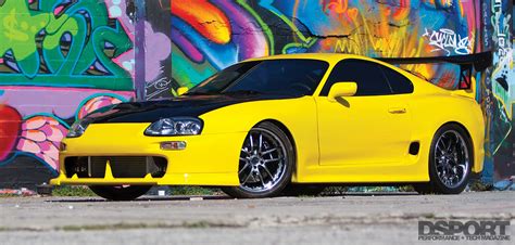 whp toyota supra earns bragging rights yellow  envy