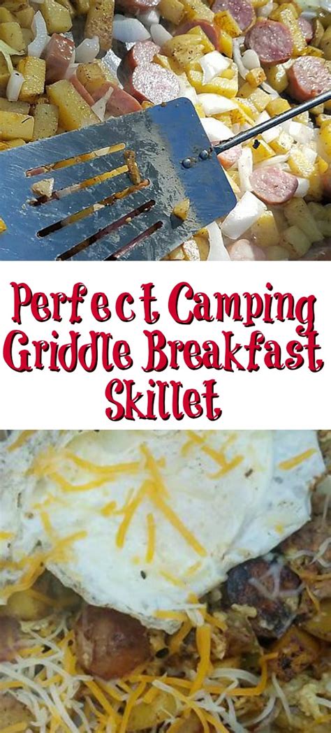 perfect camping griddle breakfast skillet cook eat
