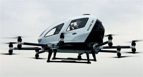 ehang  passenger drone successful taxi    drive