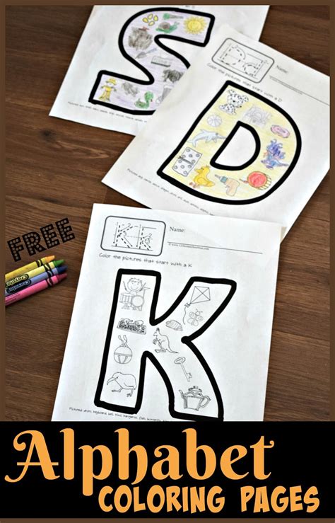 alphabet coloring pages