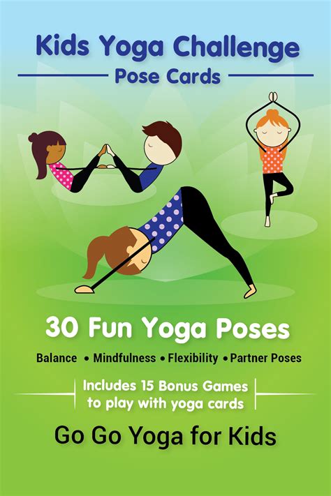 kids yoga challenge pose cards