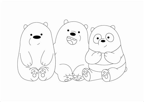 grizzly  bare bears coloring pages   draw ice bear