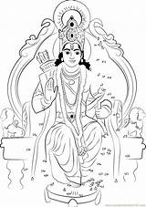 Rama Lord Sketch Ram Connect Dots Navami Kids Singhasan Dot Mygodpictures Coloring God Worksheet Holidays Printable Pdf Template Email Href sketch template