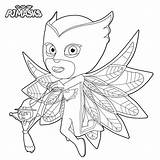Pj Masks Coloring Pages Kids Character sketch template