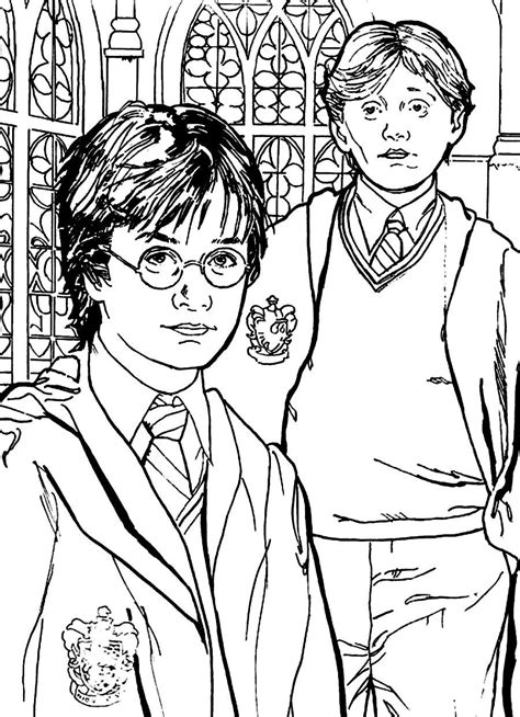 harry potter colouring pages  characters harry potter color page