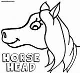 Horse Head Coloring Pages Print Colorings Horsehead Animal sketch template