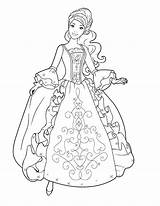 Coloring Dress Pages Fancy Dresses Barbie Wedding Pretty Getcolorings Pa Color Printable sketch template