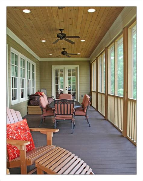 lakehousescreened   porch love  ceiling  canned lighting porch lighting