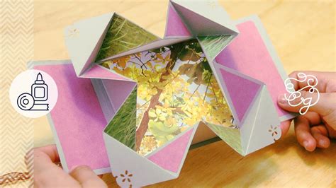 tarjeta fold  expandible scrap origami regalo youtube