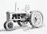 Drawing Farmall Tractor Farm Scene Drawings Old Tractors Vintage Alcorn Scott Coloring Realistic Farms Choose Paintingvalley Book Large Board Patterns sketch template