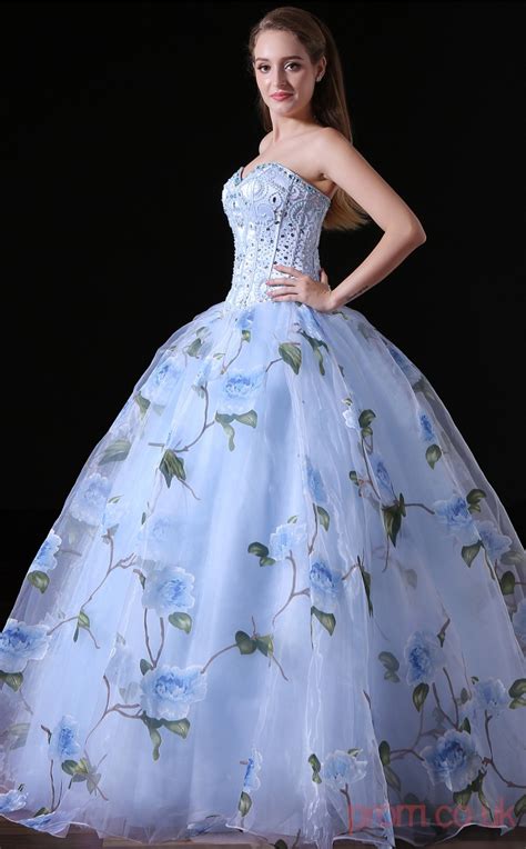 Ball Gown Sweetheart Sleeveless Light Blue Lace Tulle Stretch Satin