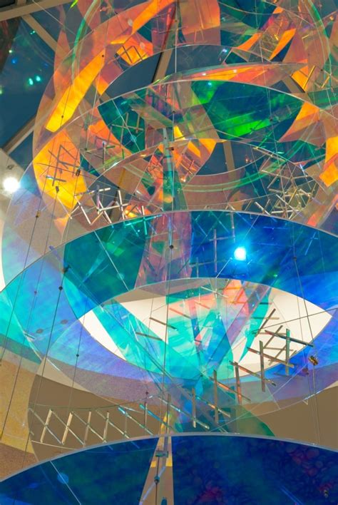 Dichroic Glass Sculpture Featured At Inova Fairfax Hospital