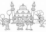 Mewarnai Untuk Masjid sketch template