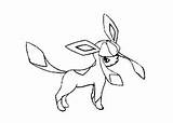 Pokemon Coloring Eevee Pages Glaceon Para Colorear Color Printable Cartoon Getdrawings Getcolorings Go Print sketch template