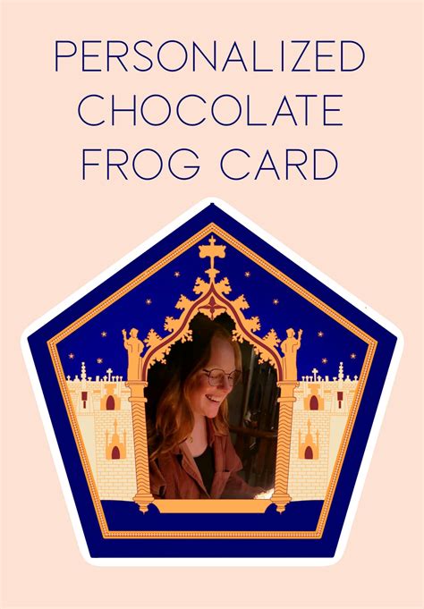 personalized chocolate frog card sticker etsy