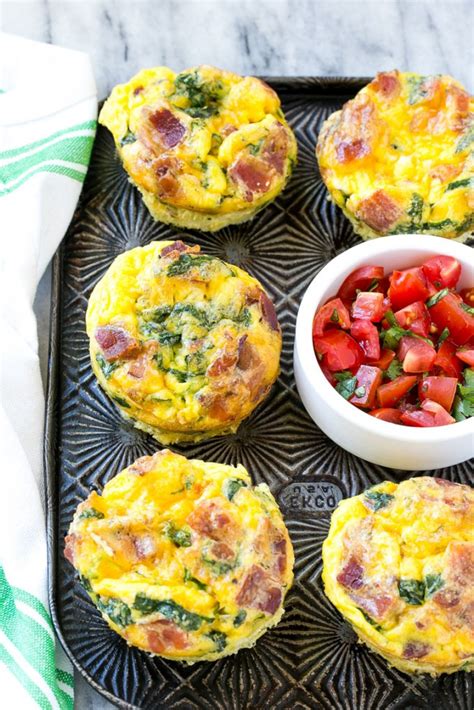 top  healthy breakfast egg muffins  spinach  recipes ideas