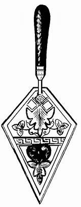 Blue Lodge Masonic Clipart Trowel Down Tools sketch template
