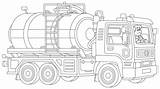 Tanker Gasoline Uniform Driver sketch template