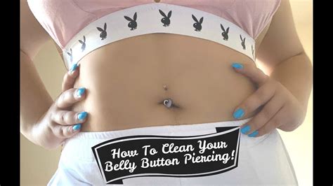 clean  belly button piercing youtube