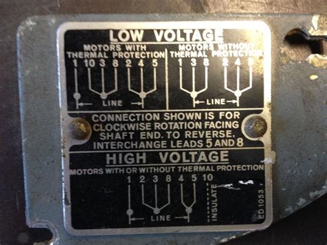 voltage  high voltage wiring  motor century motor  volts  wire diagram educar