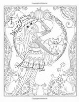 Coloring Pages Dark Magician Crossfit Witch Book Adult Fantasy Getdrawings Printable Patterns Getcolorings Print Choose Board Colorings Cat sketch template