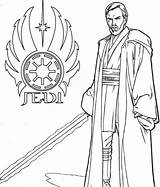 Jedi Coloring Wars Star Pages sketch template
