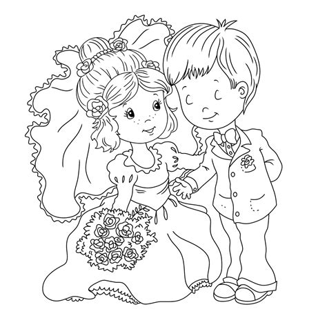 wedding coloring book printable printable templates