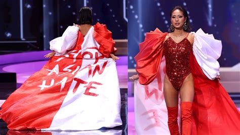 This Contestant Wore ‘stop Asian Hate’ Slogan On Her Miss Universe Costume