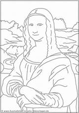 Mona Monalisa Missfeldt Malvorlage Renaissance Colorir Vinci Coloriage Desenhos Joconde Mißfeldt Toddlers Educação Leonardo Numérique Dessiner Painting C31 C32 Matos sketch template