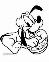 Baby Pluto Coloring Pages Disney Goofy Printable Disneyclips Color Babies Print Funstuff sketch template