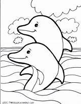 Mermaid Coloring Pages Dolphin Realistic Getdrawings sketch template