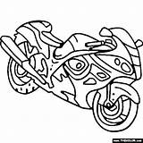 Coloring Pages Hayabusa Suzuki Sportbike Motorcycles Thecolor Sheets Bike Dirt Motocross Color Swing Clipart Dirtbike Choose Board Set sketch template