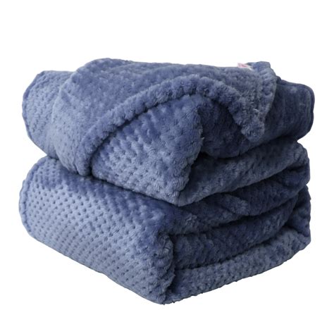 soft plush fleece bed blanket lightweight flannel blankets queen size