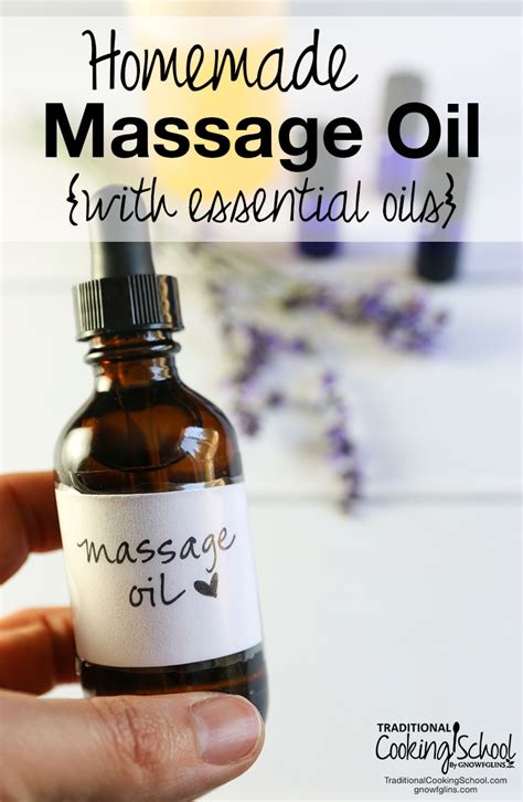 Homemade Massage Oil With Essential Oils