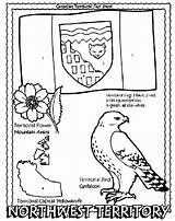 Coloring Territory Northwest Canadian Pages Crayola Canada Flag Territories Cycle Geography Claritas Activities Nunavut Color Territorial sketch template