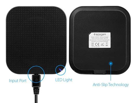 spigen essential fw universal wireless charging pad black