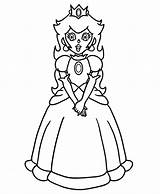 Peach Princess Coloring Pages Print Kids sketch template