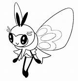 Coloring Pages Pokemon Ribombee Litten Moon Sun Getdrawings Drawing Getcolorings Color sketch template