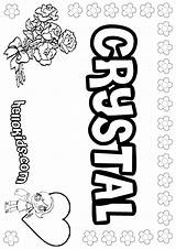 Crystal Coloring Pages Color Name Sheets Printable Print Kids Hellokids Names Drawings 14kb sketch template
