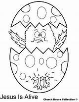 Easter Coloring Pages Egg Alive Jesus Churchhousecollection Sunday School sketch template